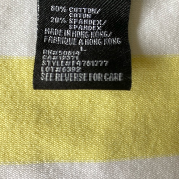 Theory cropped yellow white striped thin sweater - Picture 5 of 8